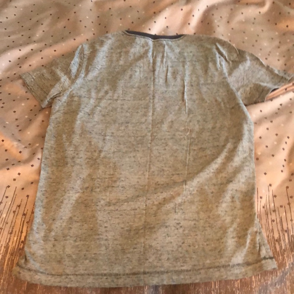 Grayish blue shirt w/ American Flag on left chest - Picture 3 of 3